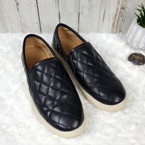 Brash Quilted Fashion Sneakers Black Size 6